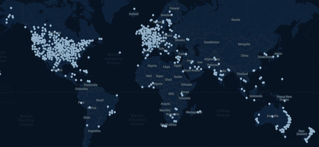 Self Publishing School Student Map